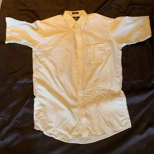 Stafford wrinkle free white short sleeve size 17 XT